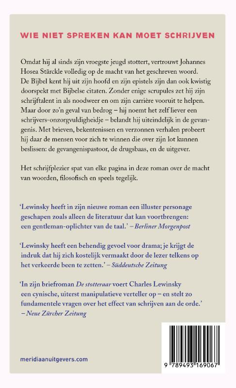 De stotteraar achterkant