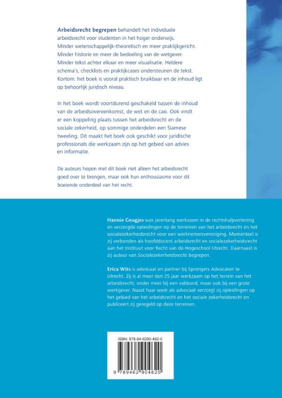 Recht begrepen  -   Arbeidsrecht begrepen achterkant