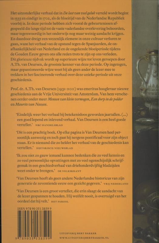 De last van veel geluk achterkant