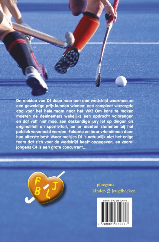 Rugnummers en teamwork / I love hockey achterkant