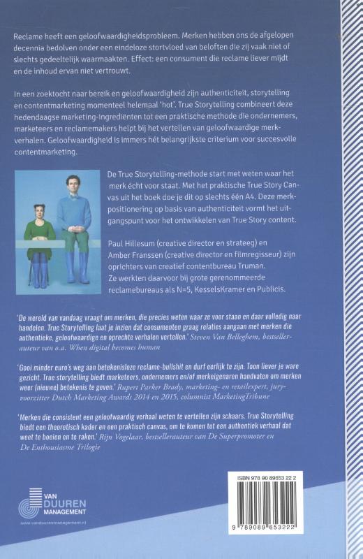 True storytelling achterkant