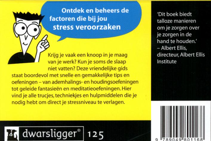 Dwarsligger® 125 - Stress voor Dummies achterkant