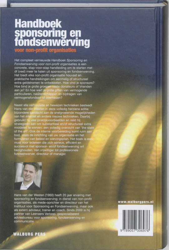 Handboek Sponsoring En Fondsenwerving Voor Non-Profitorganisaties achterkant