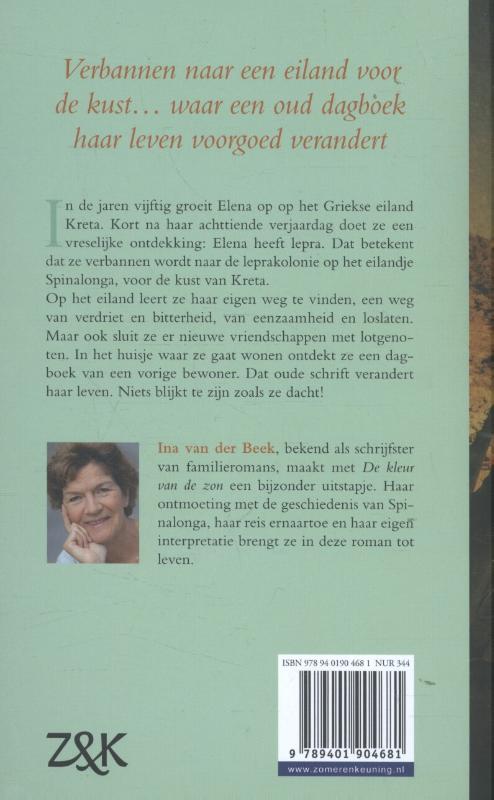 De kleur van de zon achterkant