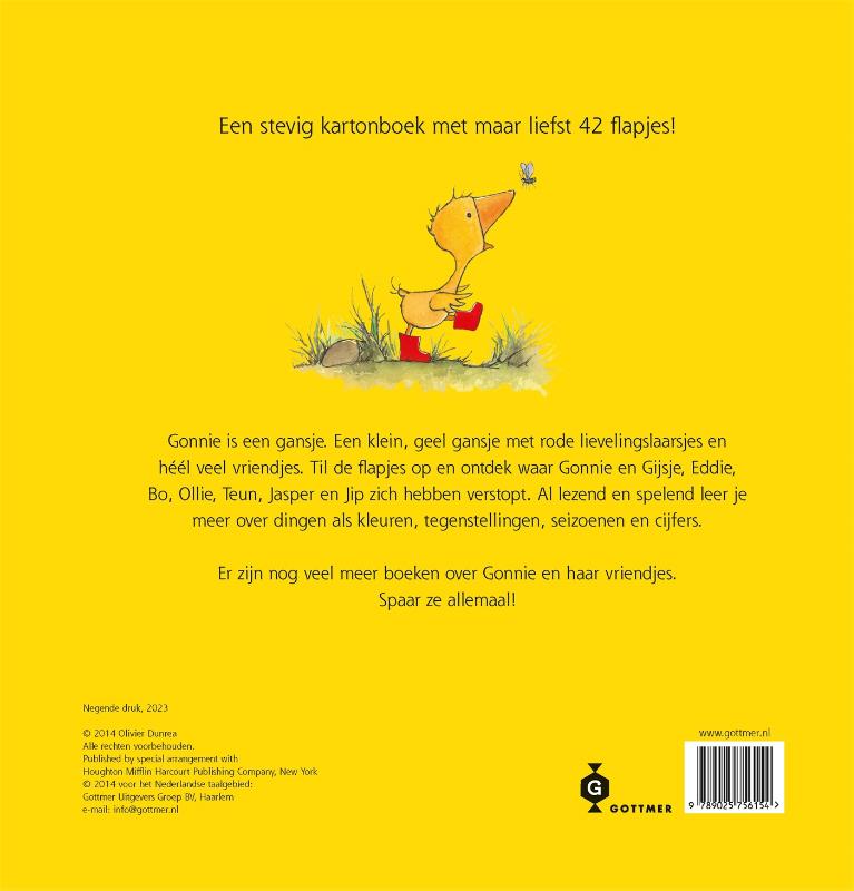 Gonnie & vriendjes - Gonnie en vriendjes in ganzenpas achterkant