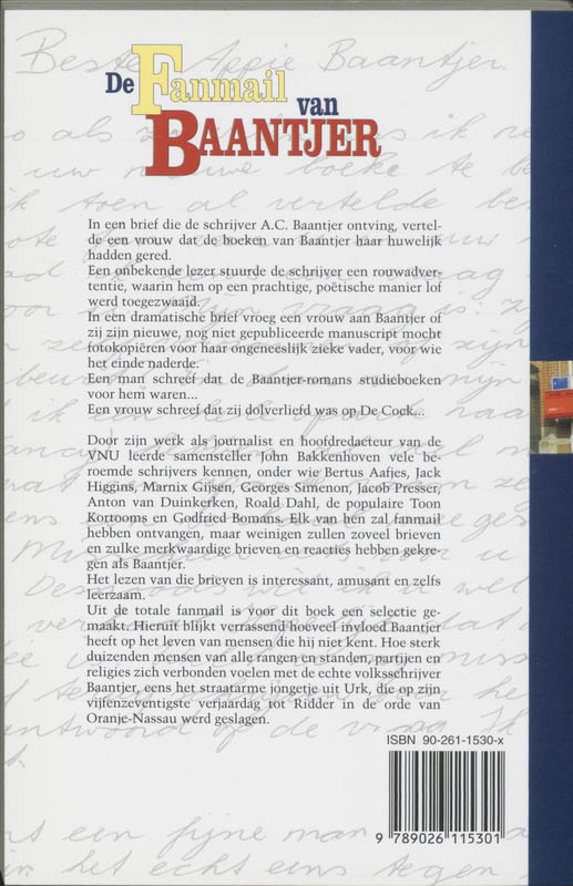 Beste Appie Baantjer achterkant