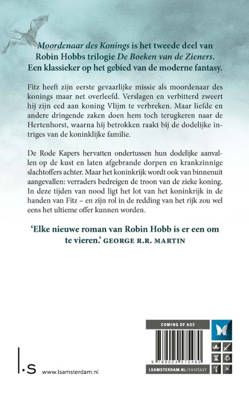 Moordenaar des konings / De boeken van de Zieners / 2 achterkant