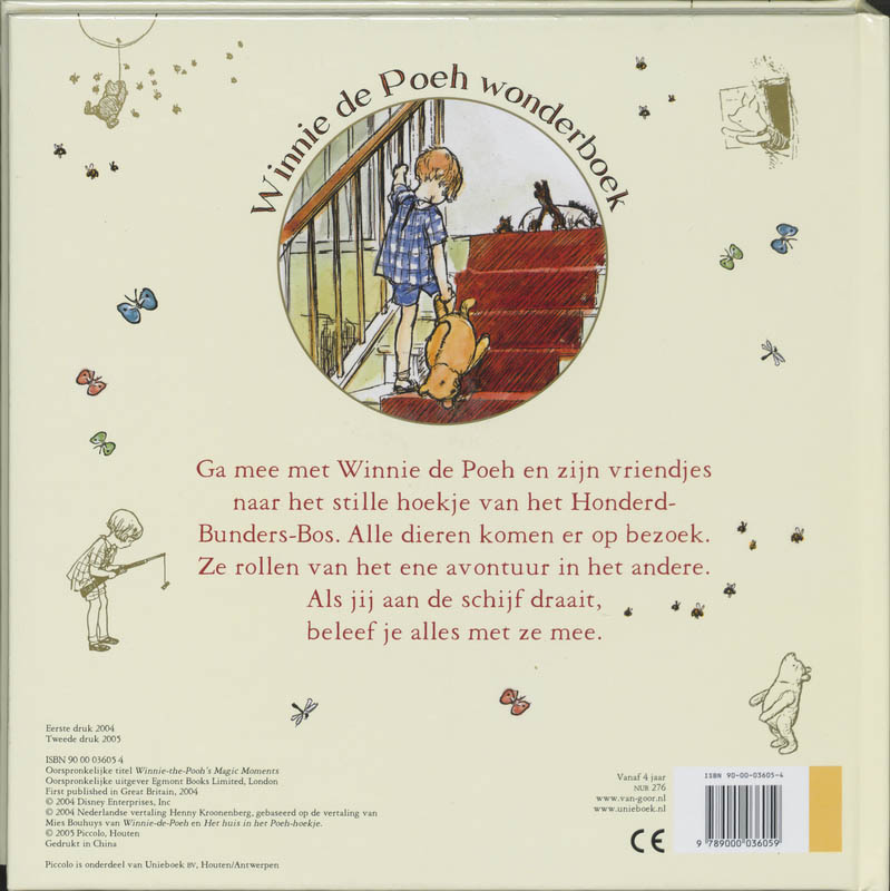 Winnie De Poeh Wonderboek achterkant