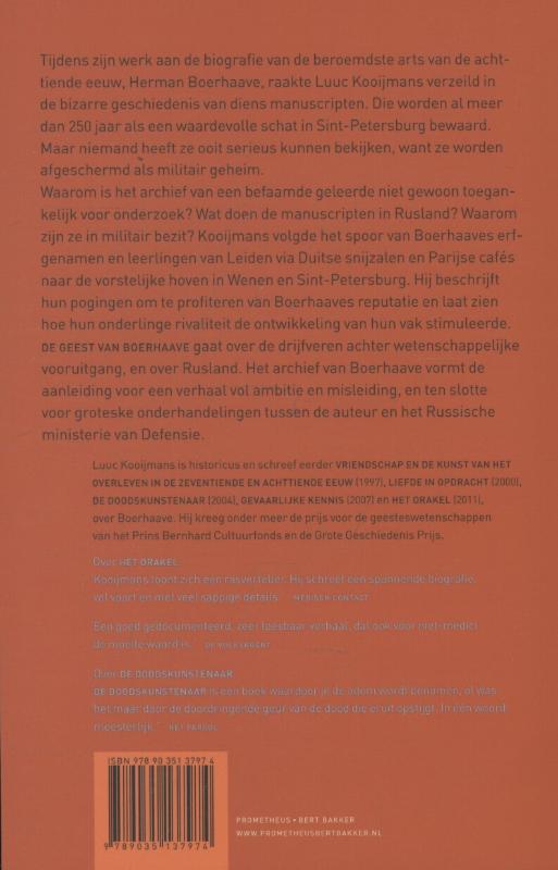 De geest van Boerhaave achterkant