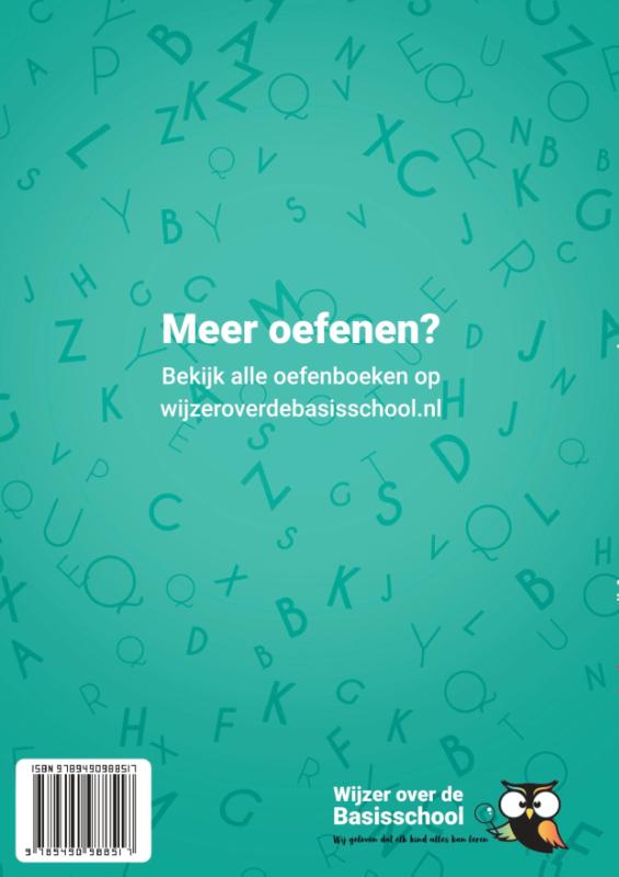 Wijzer over de Basisschool - Oefenboek Begrijpend Lezen Groep 4 achterkant