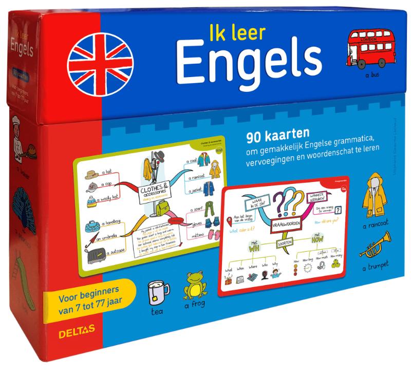 Ik leer Engels - 90 kaarten - mindmaps