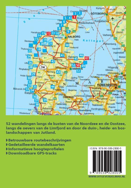 Denemarken – Jutland / Rother Wandelgidsen achterkant