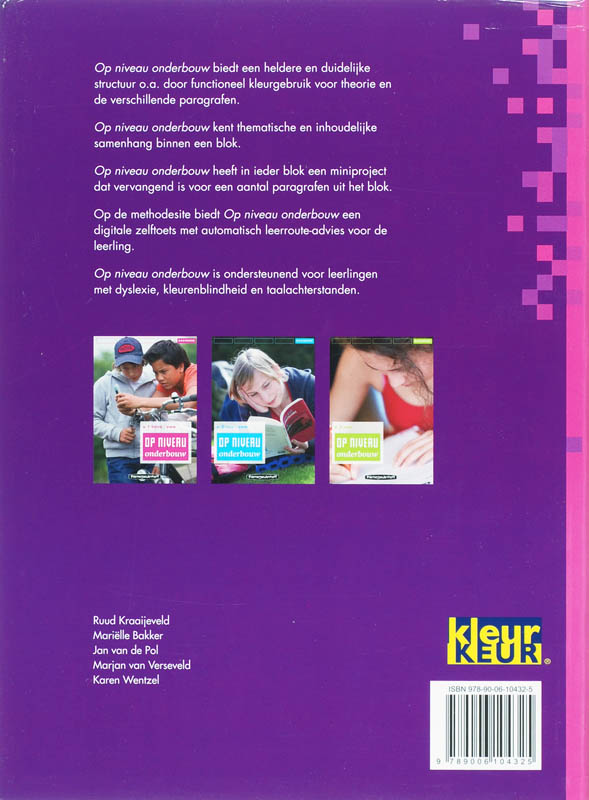 Op Niveau Onderbouw 1 Havo Vwo Basisboek Modulair achterkant