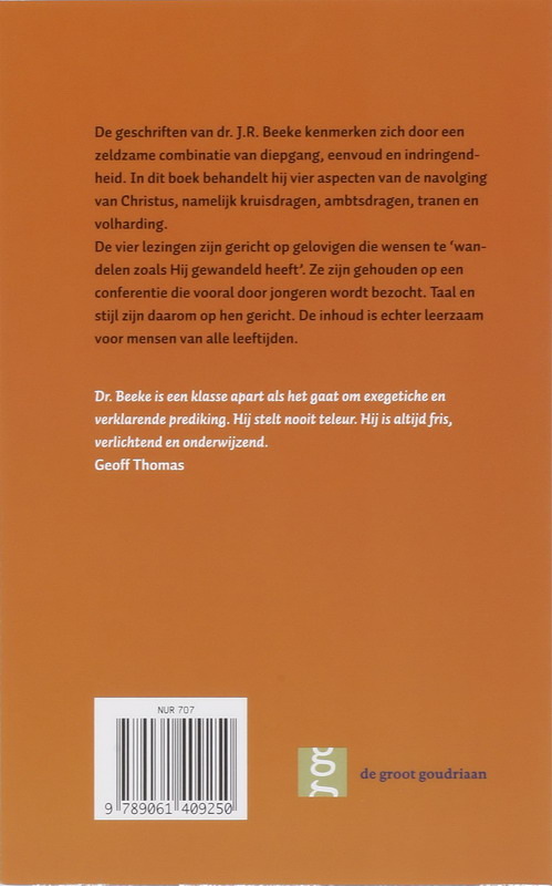 Jezus Navolgen achterkant