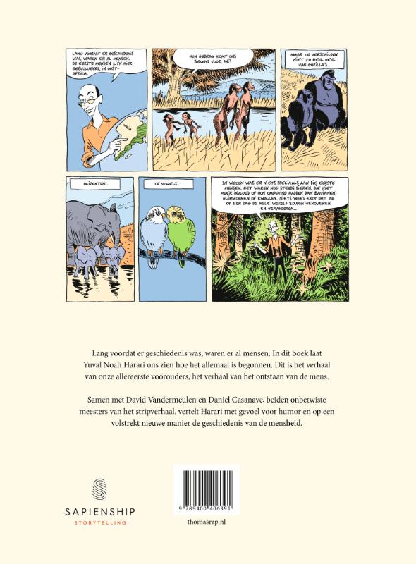 Sapiens graphic novel achterkant