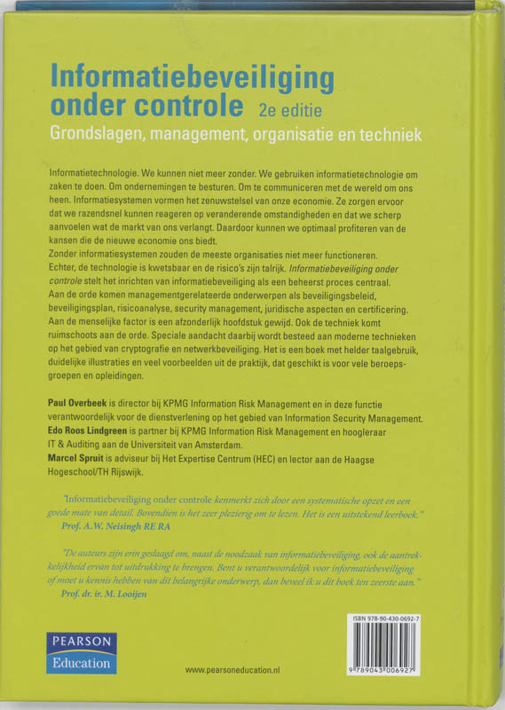 Informatiebeveil. controle 2/e achterkant