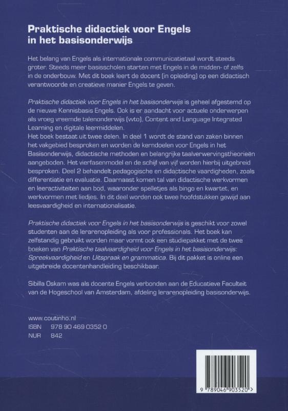 Praktische didactiek voor Engels in het basisonderwijs achterkant