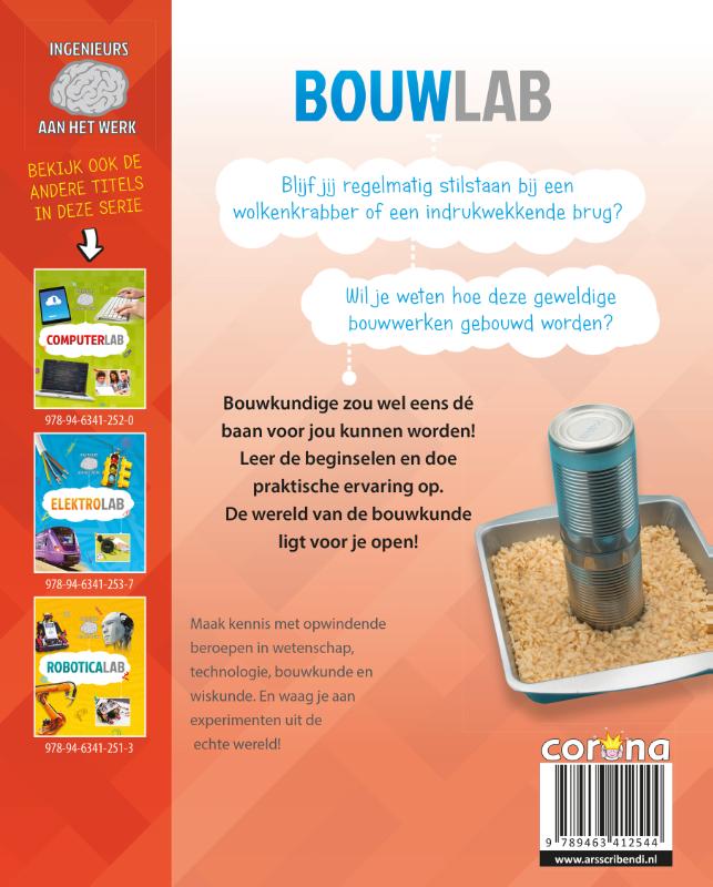 Bouwlab / Ingenieurs aan het werk achterkant