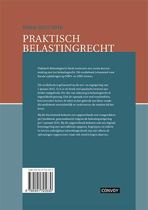 Praktisch Belastingrecht 2015/2016 Theorieboek achterkant