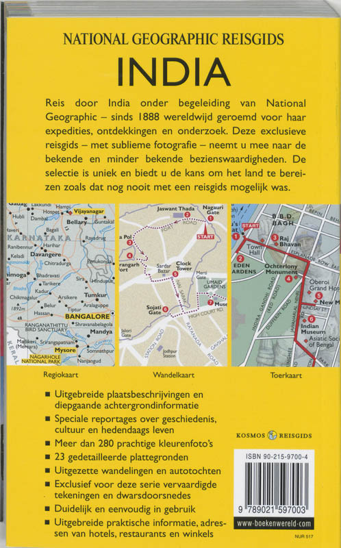 India / National Geographic Reisgids achterkant