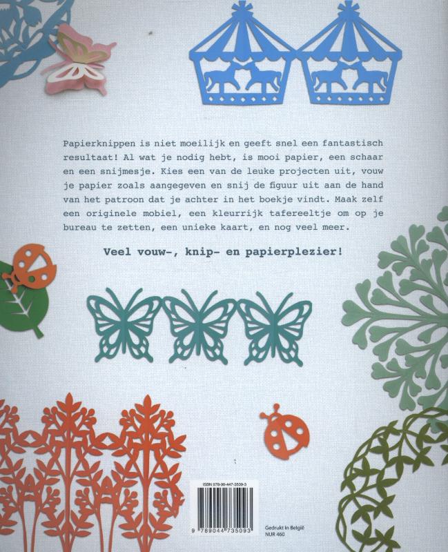 Creatief papier knippen achterkant
