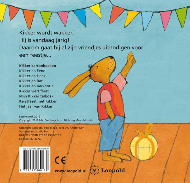 Kikker is jarig achterkant