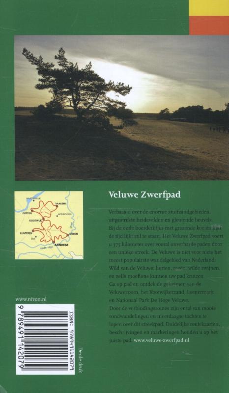 Streekpad 16 - Veluwe Zwerfpad achterkant