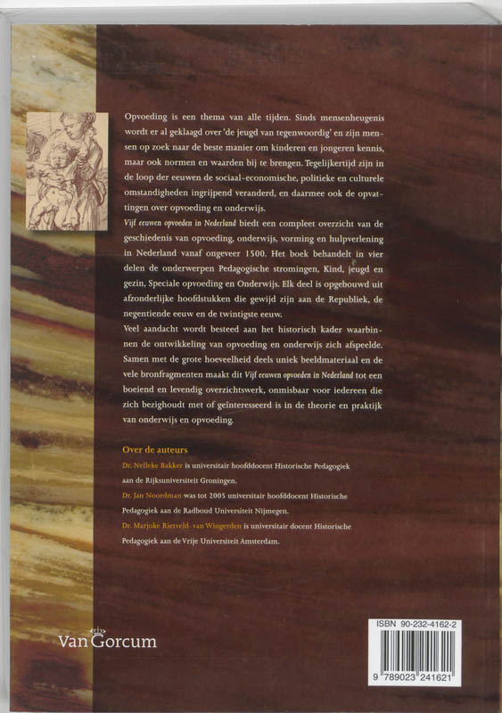 Vijf Eeuwen Opvoeden In Nederland achterkant