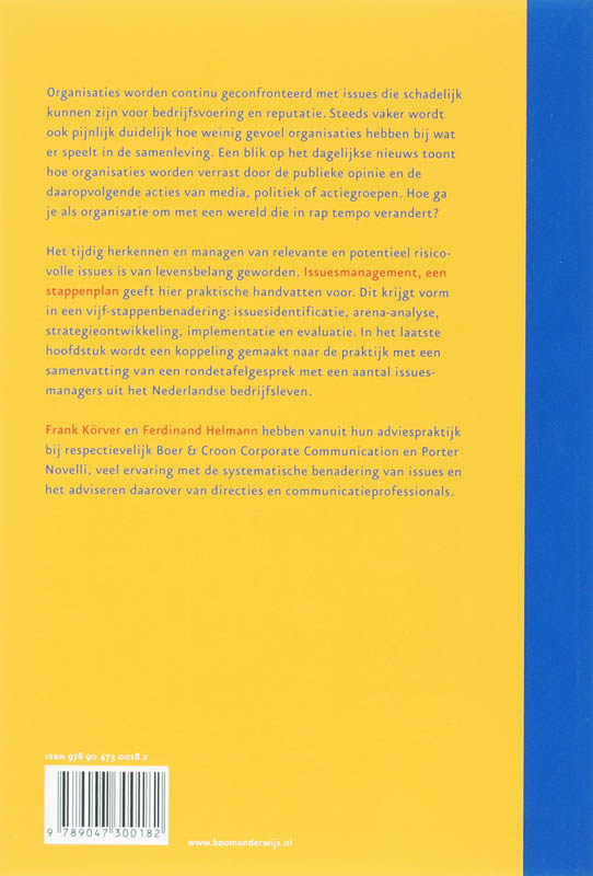 Issuesmanagement achterkant