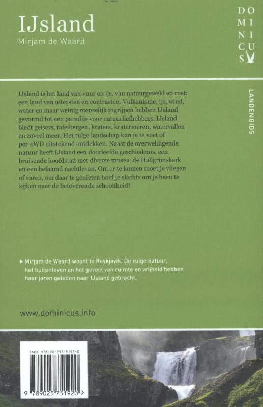 IJsland / Dominicus landengids achterkant