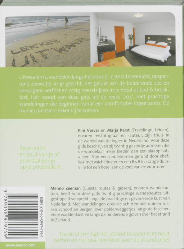 20 x logeren en uitwaaien langs de kust van Nederland / 20 x gidsen achterkant