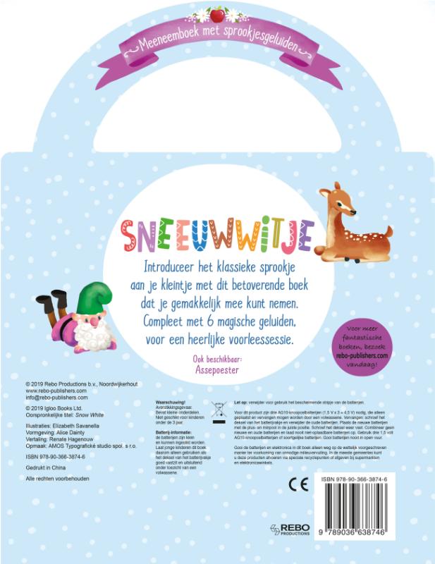 Geluiden Sneeuwwitje - meeneemboek achterkant
