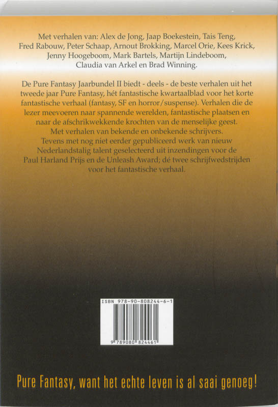 Pure Fantasy Jaarbundel achterkant