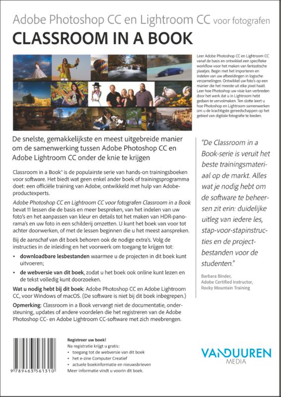 Adobe Photoshop CC en Lightroom Classic CC voor fotografen / Classroom in a Book achterkant