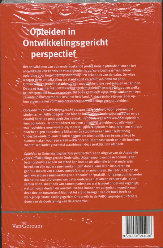 Opleiden in ontwikkelingsgericht perspectief achterkant