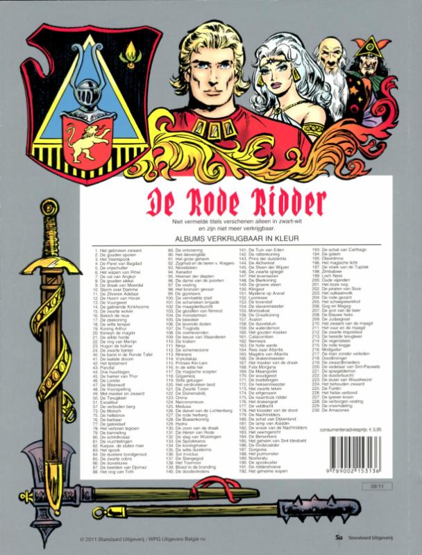 De zwarte cobra / De Rode Ridder / 85 achterkant