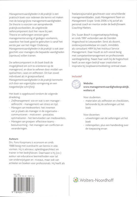 Managementvaardigheden in de praktijk achterkant