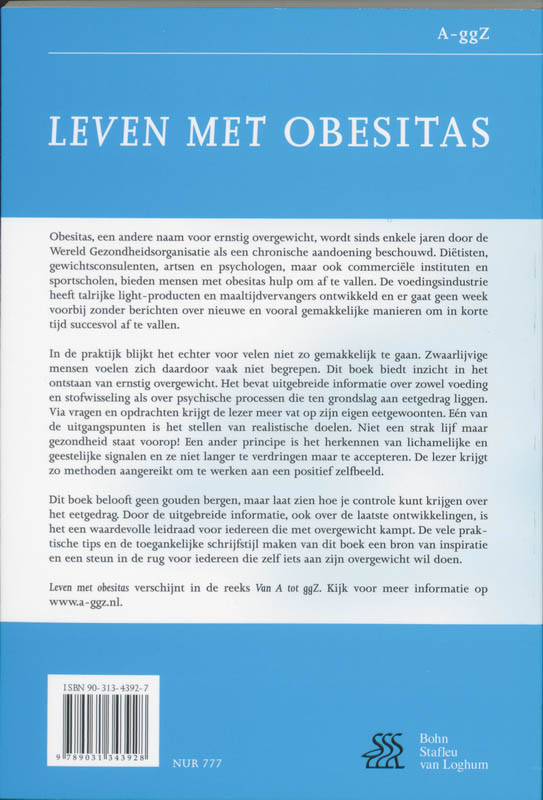 Leven met obesitas / Van A tot ggZ achterkant