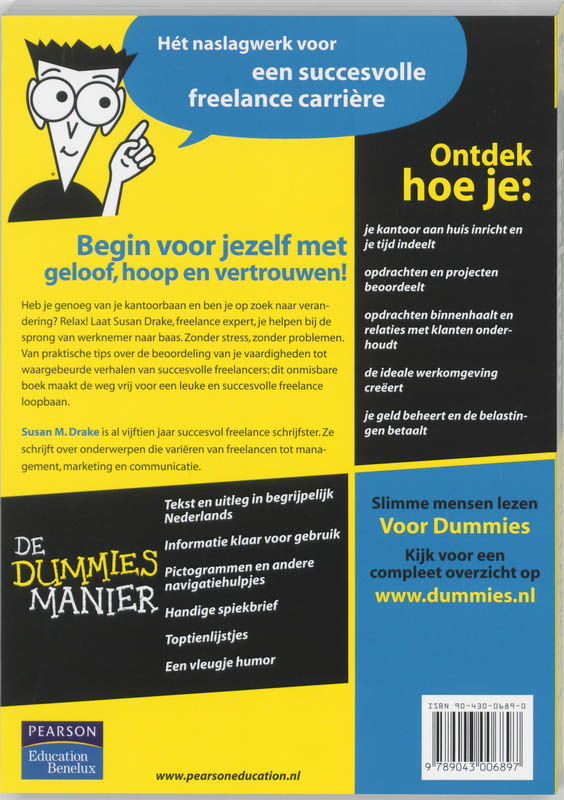 Voor Dummies - Freelancen voor Dummies achterkant
