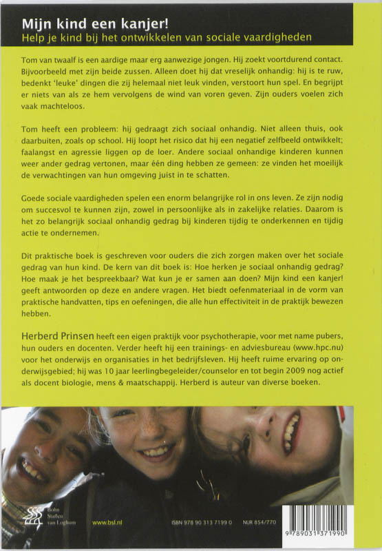 Mijn kind een kanjer! achterkant