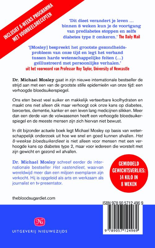 Het 8-weekse bloedsuikerdieet achterkant