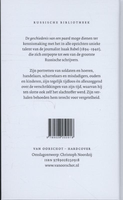 De geschiedenis van een paard / Russische Bibliotheek achterkant