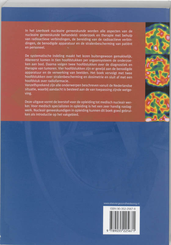 Leerboek nucleaire geneeskunde achterkant
