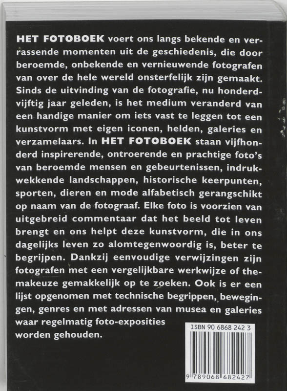 Het fotoboek achterkant