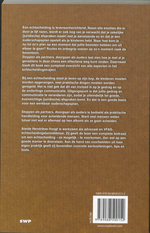 Stoppen als partners, doorgaan als ouders achterkant