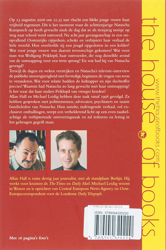 Natascha Kampusch - Het Meisje In De Kelder achterkant