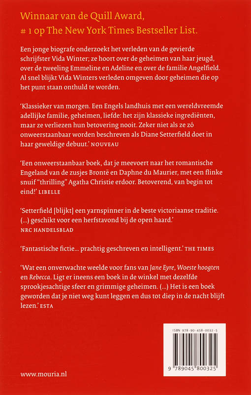 Het Dertiende Verhaal achterkant