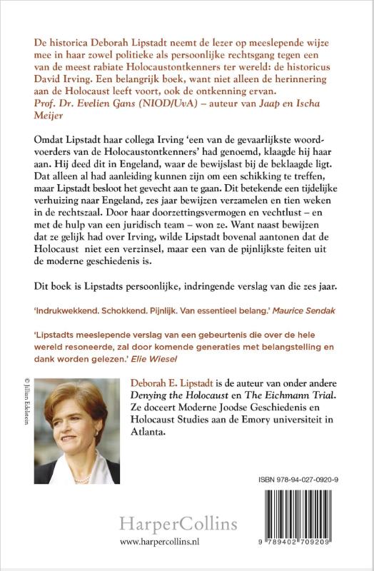 De geschiedenis ontkend achterkant