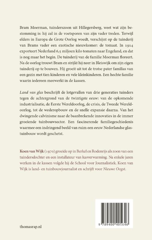 Land van glas achterkant