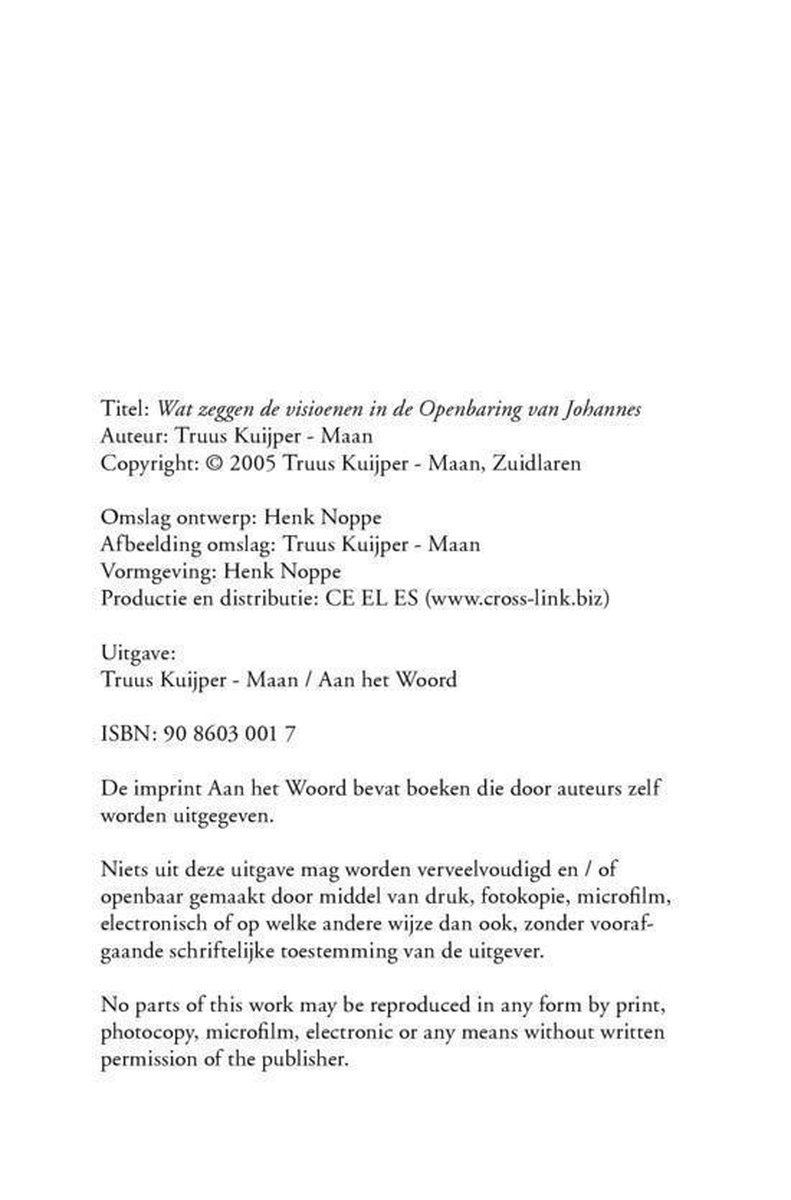 Wat zeggen de visioenen